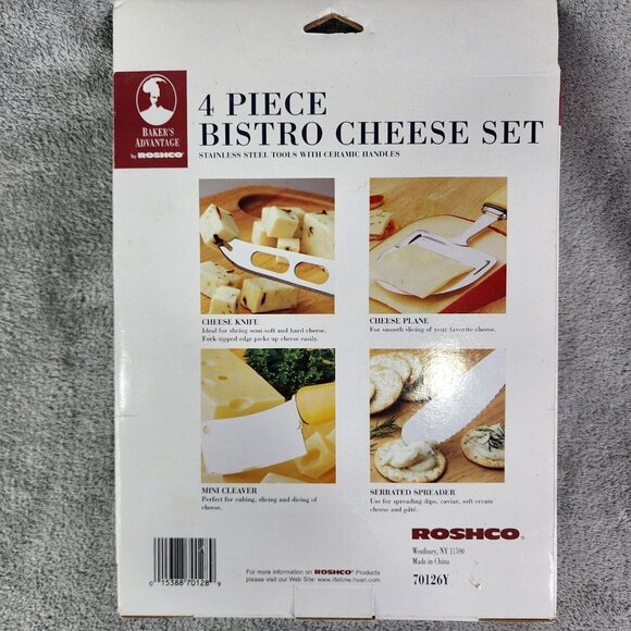 Baker's Advantage Yellow Bistro 4 Piece Cheese Set - Picture 6 of 6
